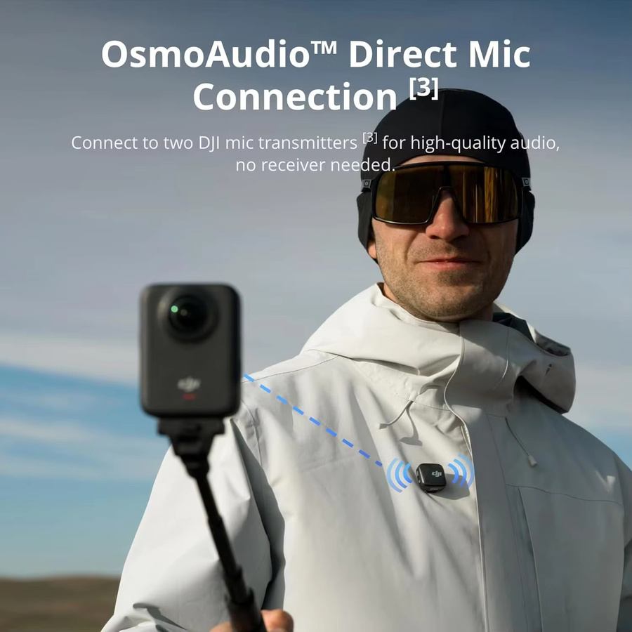 DJI Osmo 360 Standard Bundle Action Camera mit 1 Zoll Objektiv, 8K Video und 120MP Fotos, Schwarz - Bild 5