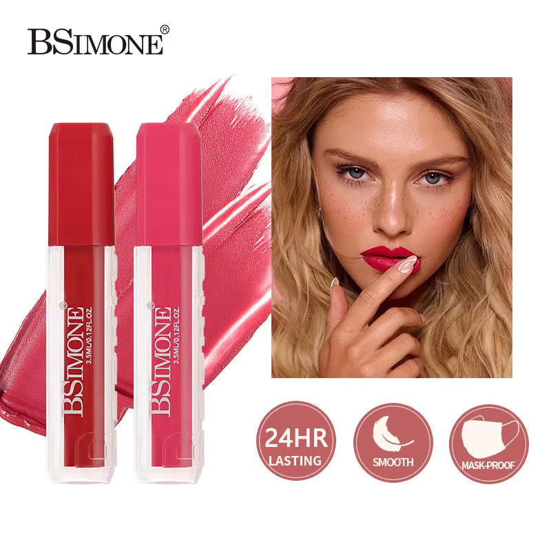 BSIMONE Matte Lip Gloss, flüssiger Lippenstift, rote Farbtöne - Bild 3