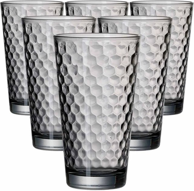 Ritzenhoff & Breker Favo Longdrinkgläser Grau 6er Set 400 ml - Bild 1