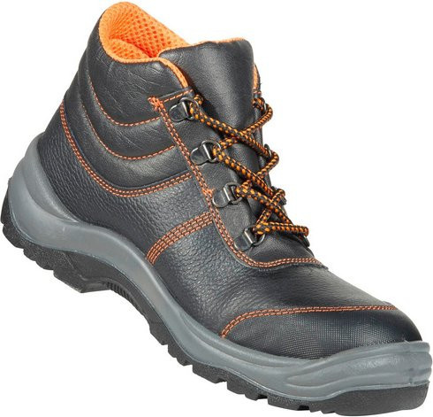 safety and more Sicherheitsstiefel S3 aus Leder, Orange/Schwarz, Größe 46 - Bild 1