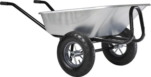 Haemmerlin Zweirad-Großmuldenkarre Expert Premium 150 Liter verzinkt silber - Bild 1