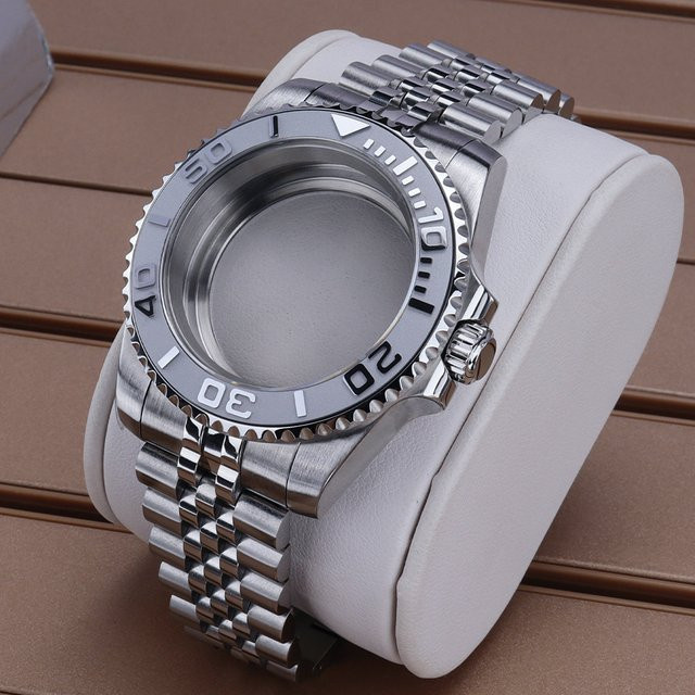 Fanya losch Taucheruhrengehäuse, Edelstahl, Silber, 40 mm, Unisex - Bild 1