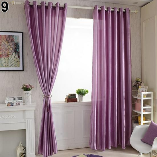 Verdunkelungsvorhang von Household Craft in Grau, einfarbiges Polyester-Panel mit Rod Pocket, Breite: 100 cm, Höhe: 200 cm - Bild 3