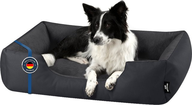 BedDog Hundebett ZARA Hundekissen als Hundesofa mit waschbarem Bezug in Grau - Bild 1