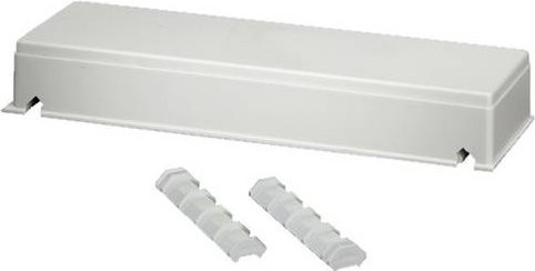 Hensel FP FG 300 Flansch aus Kunststoff in Weiß, B: 110 mm, H: 50 mm - Bild 1