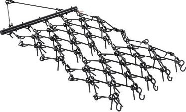 VEVOR Drag Harrow Bodenbearbeitungsschlepper in Schwarz mit 69 Zähnen, B/B/H: 122 x 122 cm - Bild 1