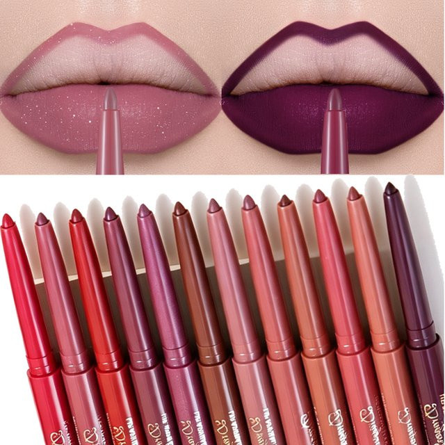 Lippenstift Lippenkonturenstift, Nude Bohnenpaste-Rot, Matt, Wasserfest - Bild 1