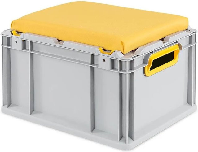 PROREGAL Eurobox NextGen Seat Box Gelb H x B x T: 26,5 x 30 x 40 cm - Bild 1
