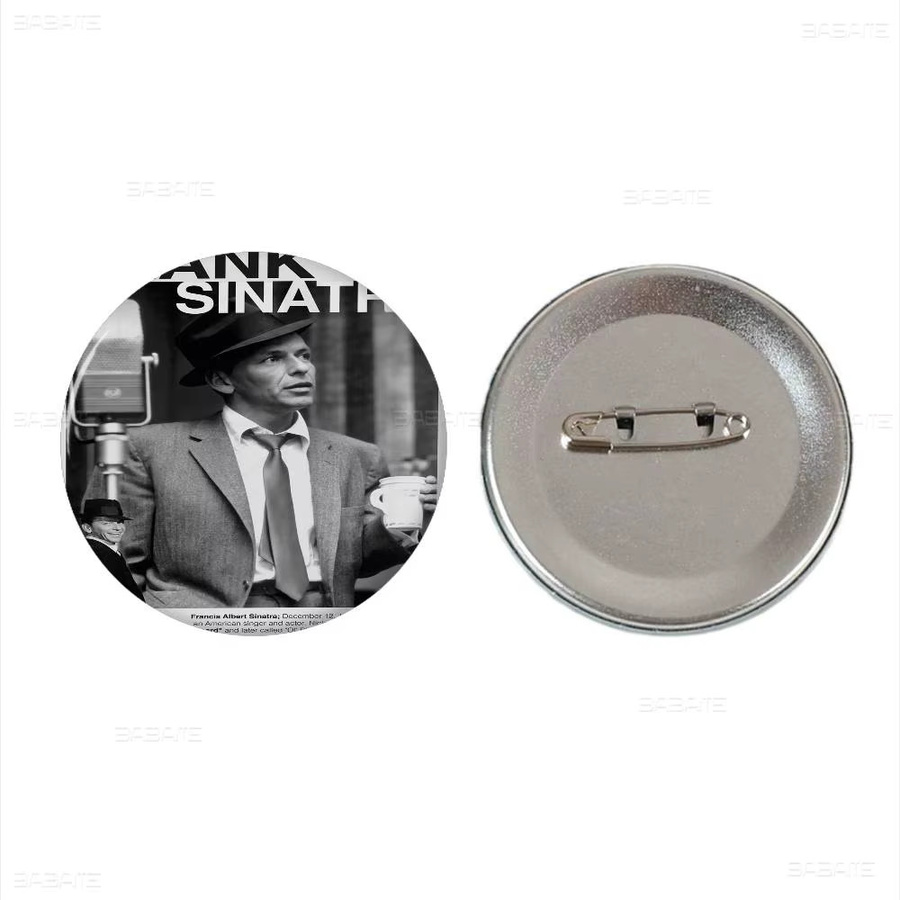Icona Brosche Frank Sinatra, Weißblech, Unisex - Bild 7