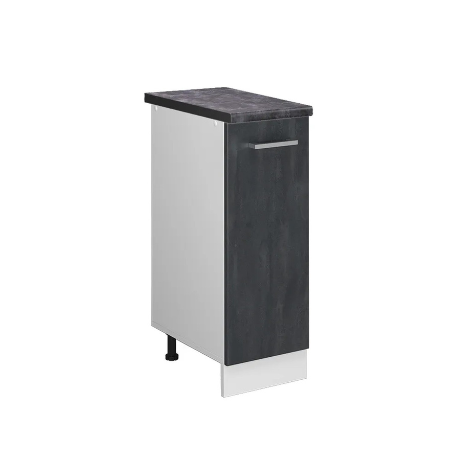 Vicco Apothekerschrank R-Line Medizinschrank für die Küche in Anthrazit und Schwarz mit weißem Korpus, Breite: 30 cm - Bild 2