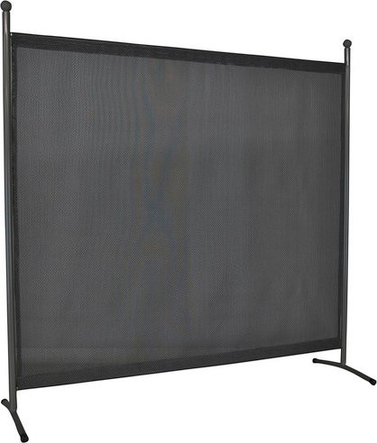 Sichtschutz Paravent von ANGERER FREIZEITMÖBEL aus Stahl und PVC in Grau, Höhe: 178 cm, Breite: 178 cm - Bild 1