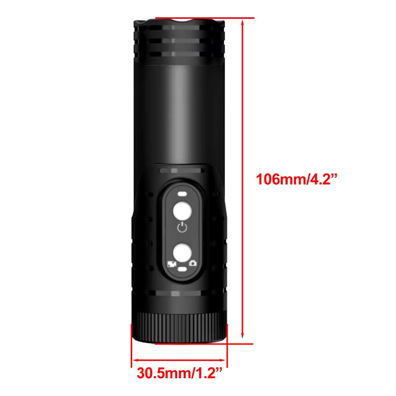 Luxuglow Action Cam Wasserdichte Digitalkamera in Schwarz für Fahrrad, MTB und Motorrad mit UHD 4K und 1080P Auflösung - Bild 4