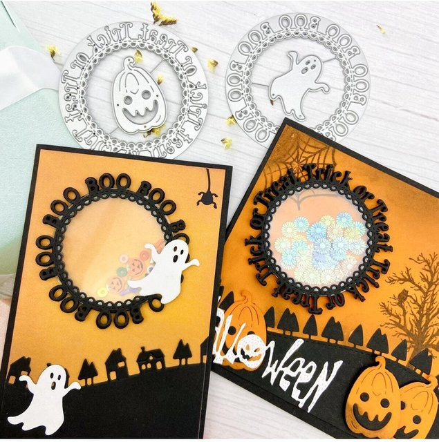 Alinacutle Metall-Stanzformen für Halloween und Scrapbooking mit Kürbis-Motiv - Bild 1