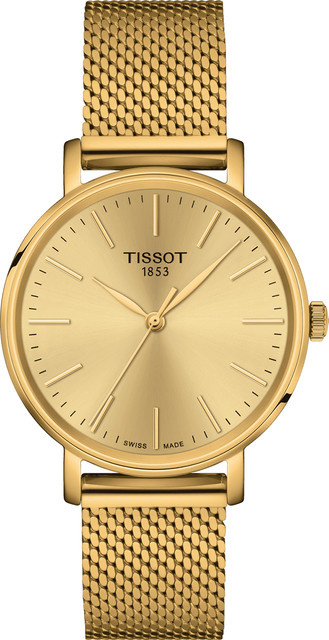 Tissot Armbanduhr Everytime, Quarz, Edelstahl, Gold, 34 mm, Damen - Bild 1