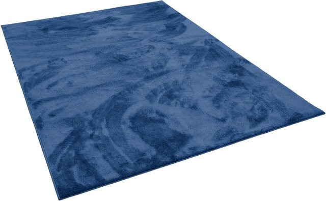 Pergamon Luxus Melia Hochflor Langflor Teppich Dunkelblau B: 80 cm, L: 150 cm - Bild 1