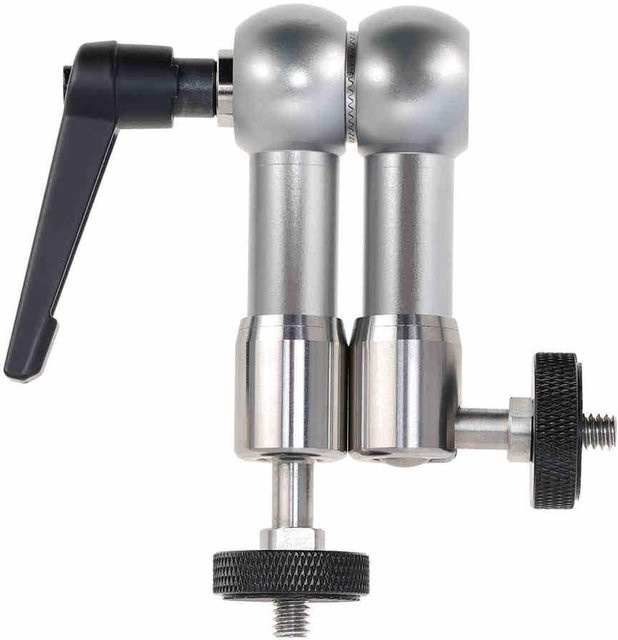 Koogeelife Magic Arm Kamera Halterung aus Edelstahl für DSLR Kamera und 7 inch Monitor, grau - Bild 1