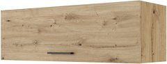 Flex-Well Küchen-Hängeschrank Cara in Schilfgrün matt und Artisan Eiche, B/H/T: 100 x 32 x 32 cm - Bild 1