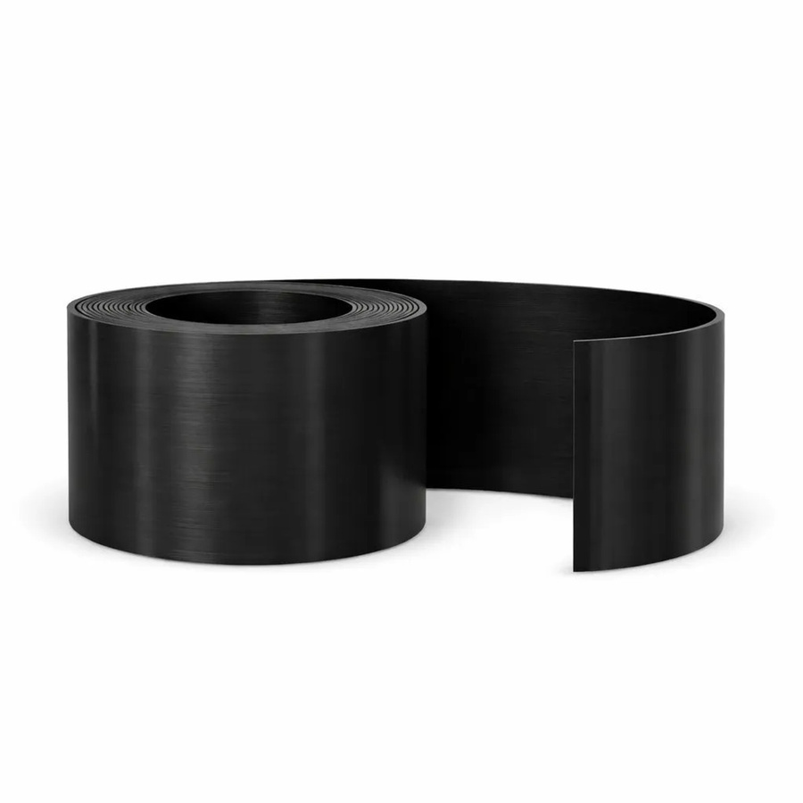 Bambusbörse Beeteinfassung und Rasenkante aus HDPE in Schwarz, Höhe: 15 cm, Länge: 22 m, Stärke: 2 mm - Bild 2
