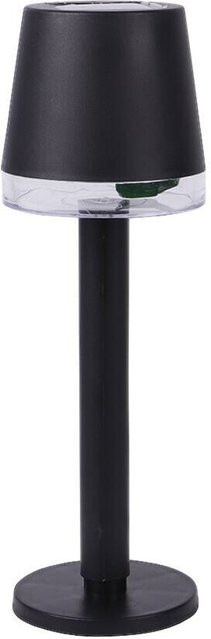 Pocoline LED Solarleuchte aus Kunststoff in Schwarz mit Erdspieß für Garten, Terrasse und Balkon, Höhe: 23,5 cm, Durchmesser: 8 cm - Bild 1
