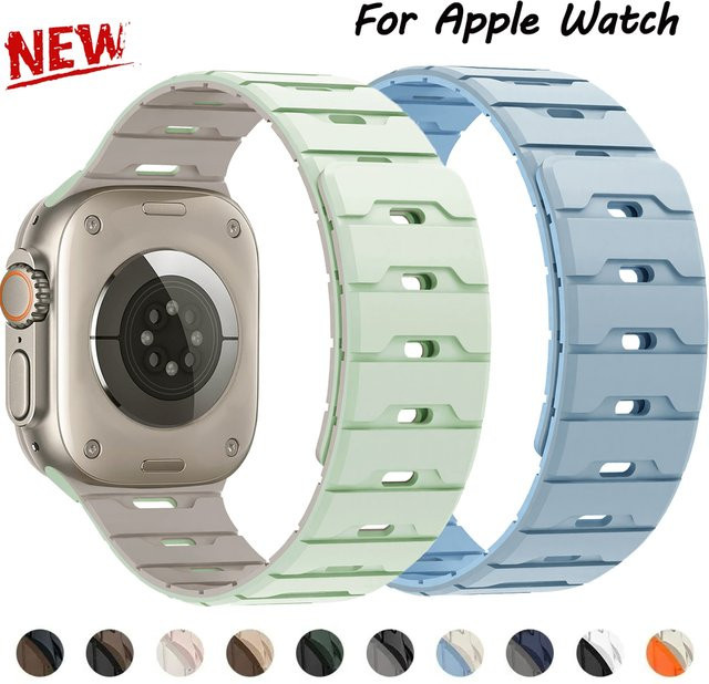 OAKCHARM Uhrenarmband Silikon, Magnetisch, Unisex - Bild 1