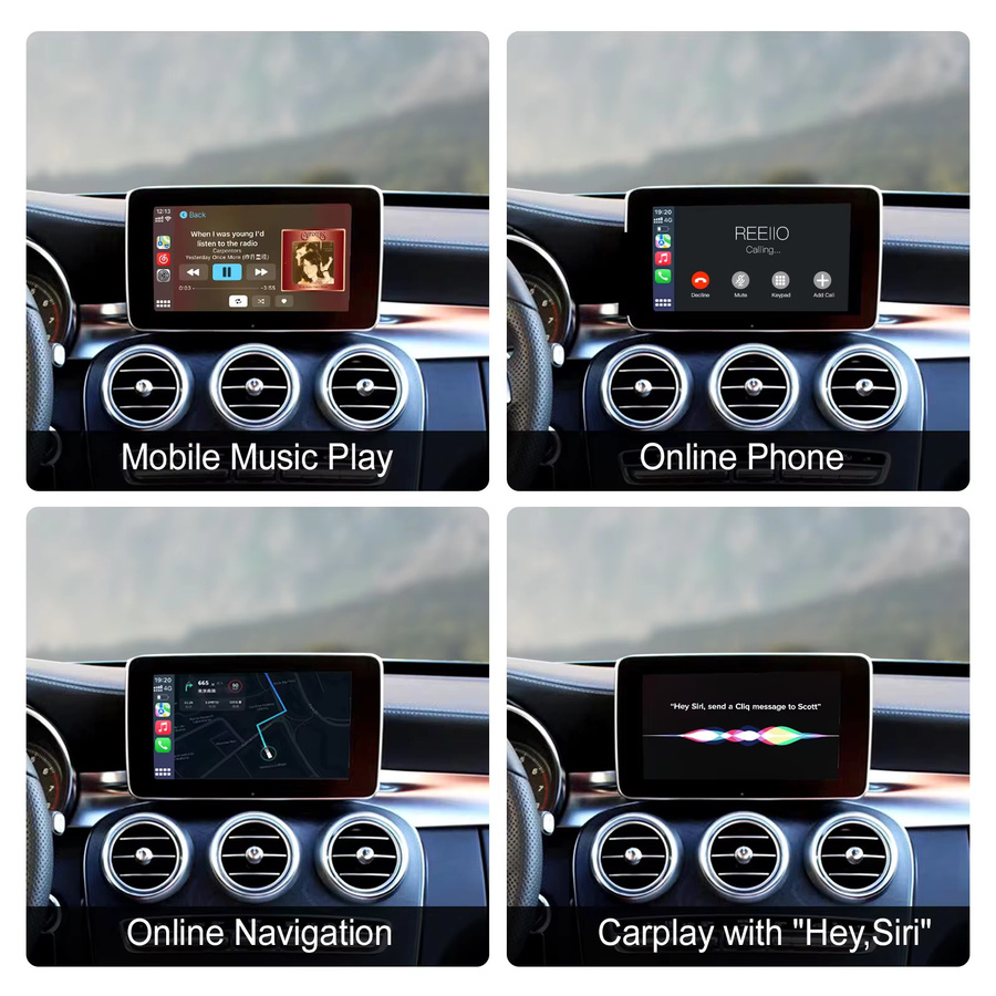 REEIIO Kabelloses CarPlay und Android Auto Interface für Mercedes Benz S-Klasse W222 NTG5.0 (2014-2018) mit Mirror Link und AirPlay - Bild 3