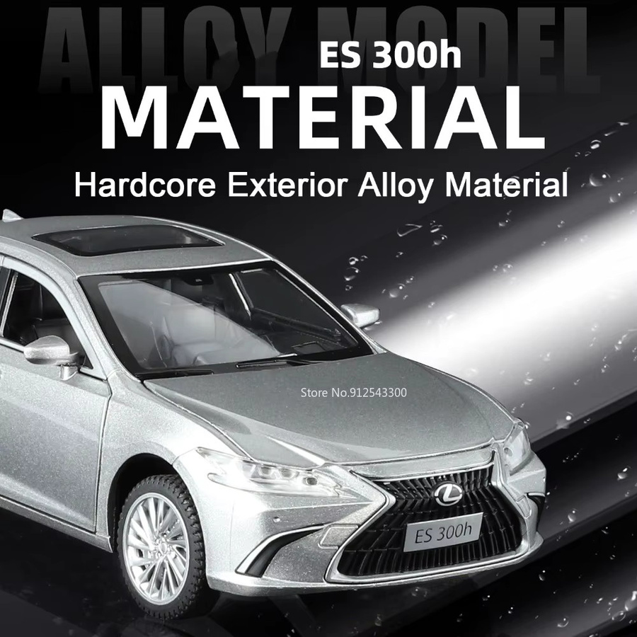 MAKEDA ES300H LX570 Automodell, Maßstab 1:24, mit Sound und Licht, Schwarz - Bild 3