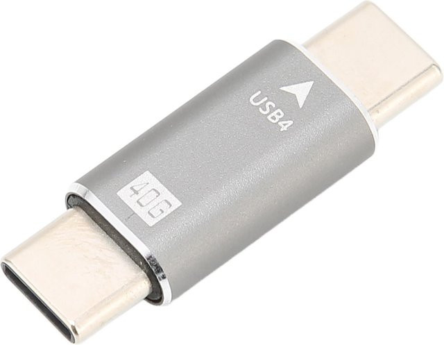 Koogeelife USB-C auf USB-C Adapter in Grau mit 40Gbps schneller Datenübertragung - Bild 1