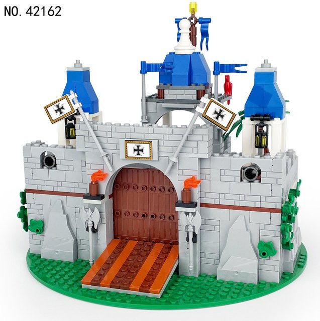 MOC Mittelalterliche Ritter Burg Szene, Bausteine, Grau, ab 6 Jahren - Bild 1
