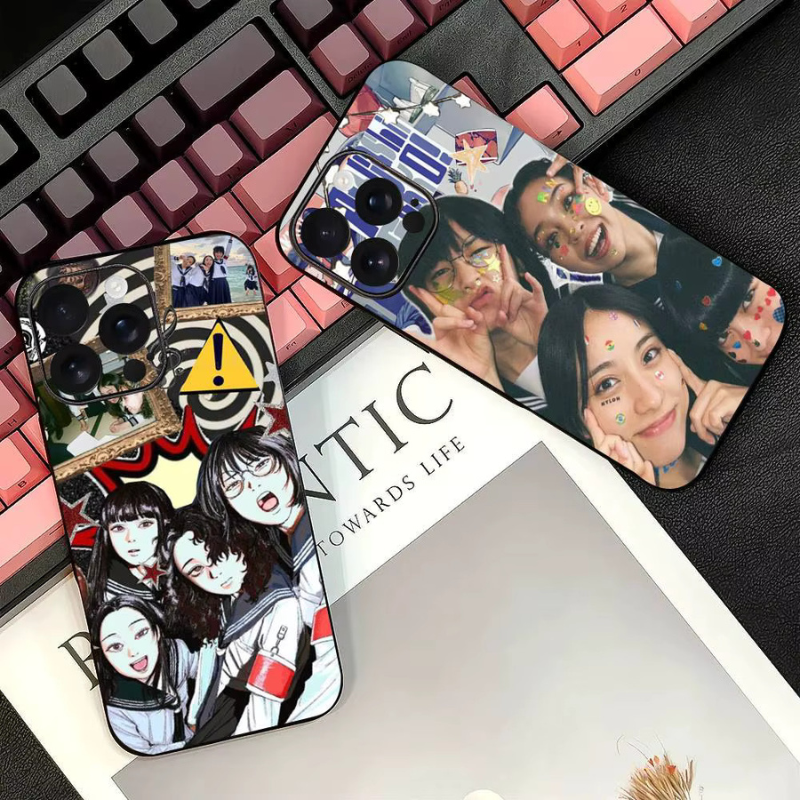 Atarashii Gakko Handyhülle aus Silikon in Schwarz für iPhone 11 bis iPhone 17 Pro Max und Plus Modelle - Bild 2