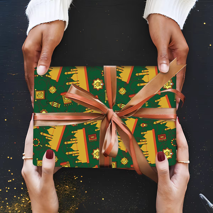 6er-Set Ramadan Geschenkpapier in Mehrfarben für deine Geschenkverpackung - Bild 4