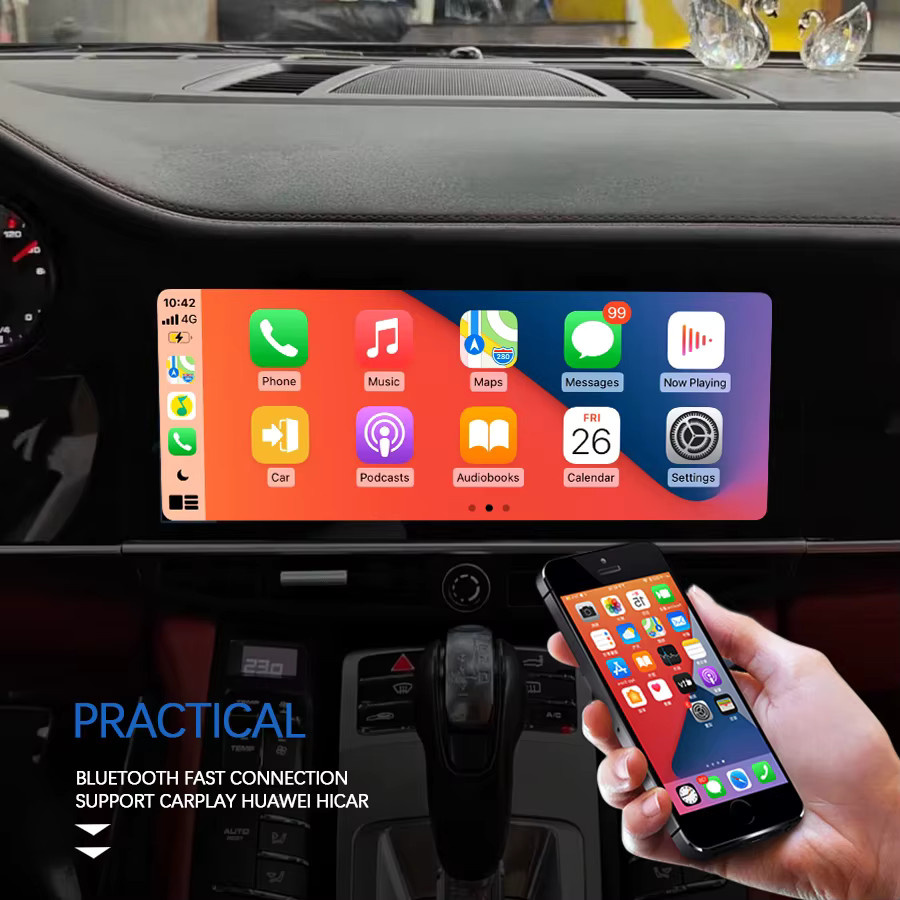 Jetalon Android Multimedia Autoradio für Porsche Panamera 2010-2016 mit 12,3 Zoll Display, GPS Navigation, 4G und CarPlay, Schwarz - Bild 6