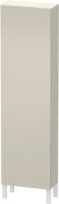 Duravit L-Cube Hochschrank in Beige Matt mit Glastüren, B/T/H: 50 x 24,3 x 176 cm - Bild 1
