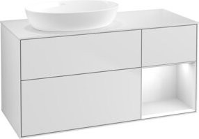 V&B Waschtischunterschrank Finion in Weiß lackiert, Breite: 120 cm, Tiefe: 50,1 cm, Höhe: 50,1 cm - Bild 1