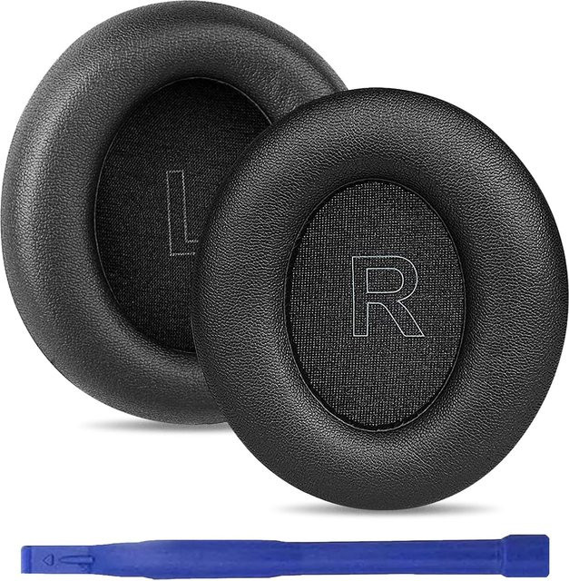 Anker Soundcore Ersatz-Ohrpolster für Life Q30 und Q35 Kopfhörer aus schwarzem Proteinleder mit Memory-Schaum - Bild 1
