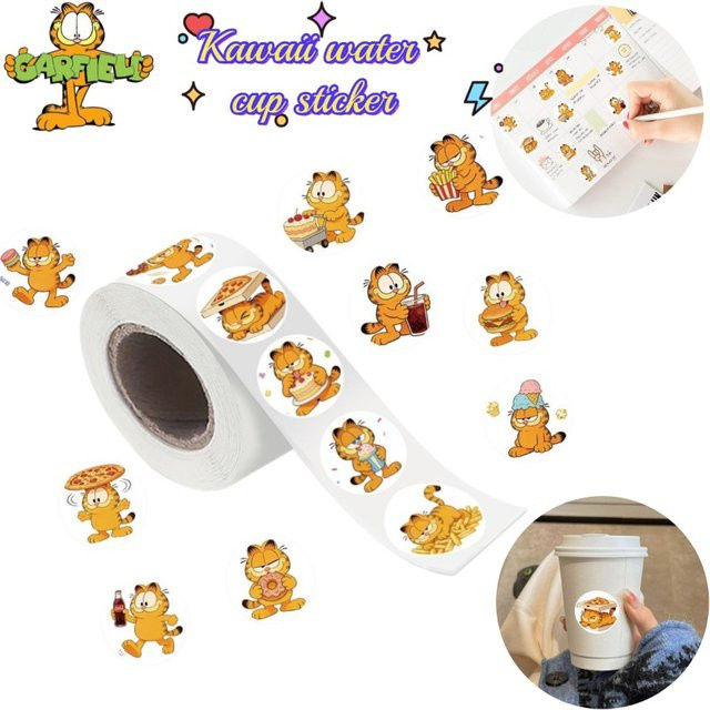 500 Stück Garfield Cartoon Aufkleber Multicolor für DIY Dekoration von Handyhüllen, Wasserbechern und Gepäck - Bild 1