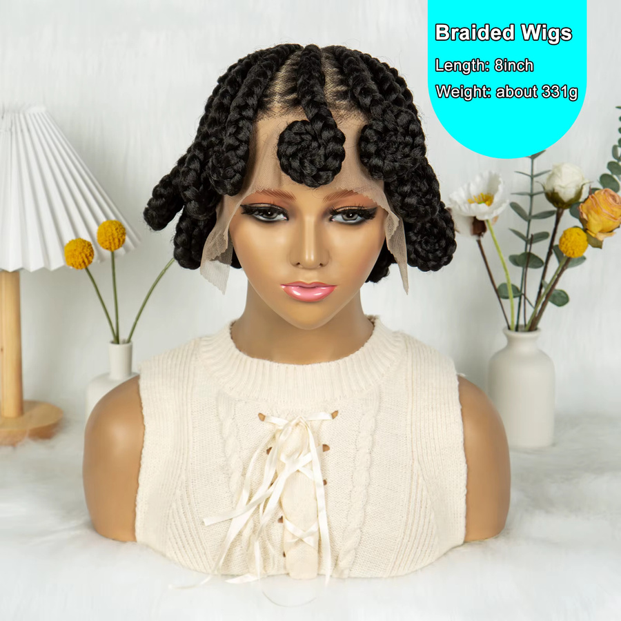 KIMA Bantu geflochtene Perücke, synthetisch, Lace Front, Damen - Bild 5