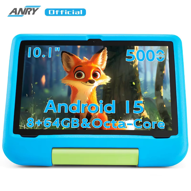 Paitanry Kinder Tablet 2025 mit 10,1 Zoll Android Display, 8 GB RAM, 64 GB ROM, Blau - Bild 6