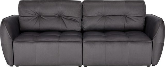 Premium Living Schlafsofa in Anthrazit mit abnehmbaren Bezügen und Dekokissen - Bild 1