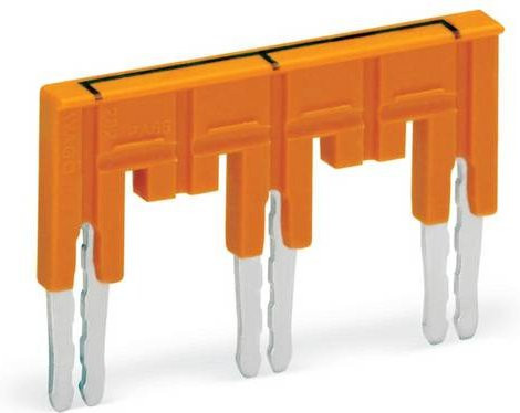 WAGO 282-435/011-000 Brücker in Orange, 50 Stück - Bild 1