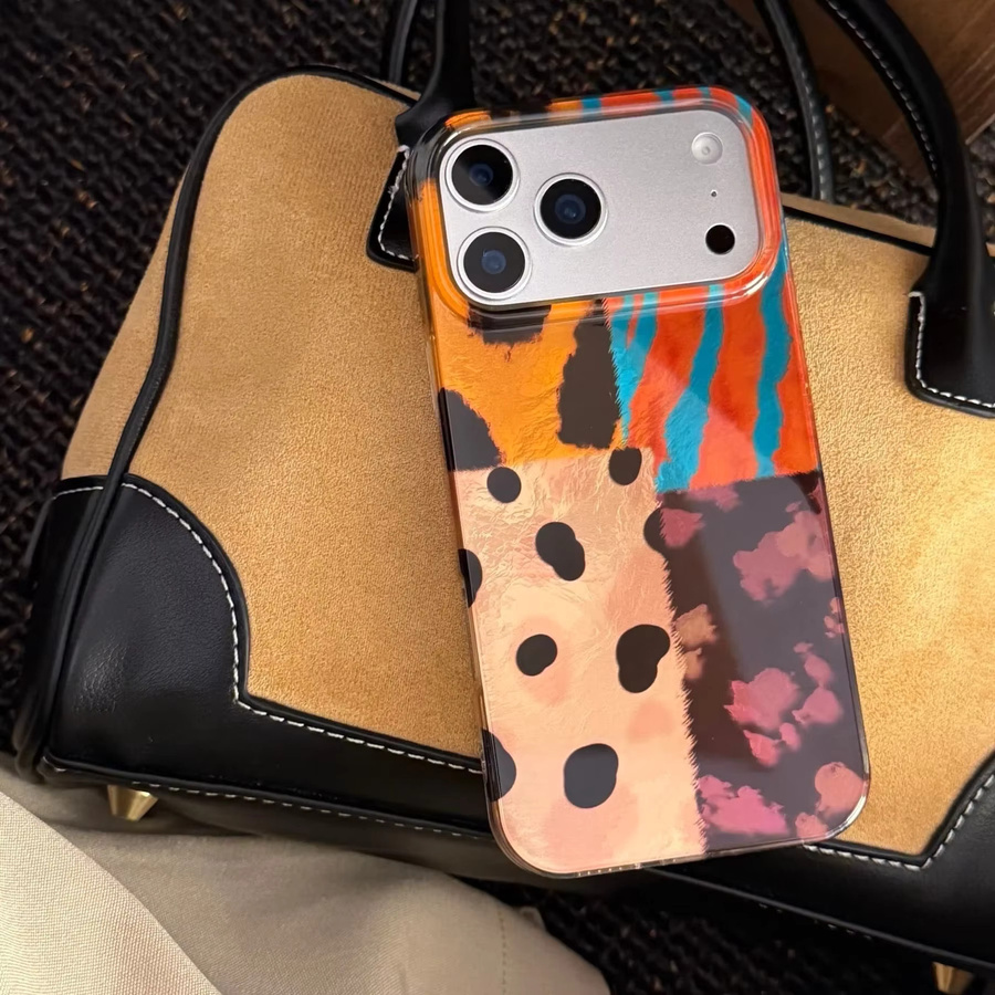 Braune Silikon-Handyhülle mit Leopardenmuster für Apple iPhone 17 Air, 16, 15, 14 und 13 Pro / Pro Max - Bild 2
