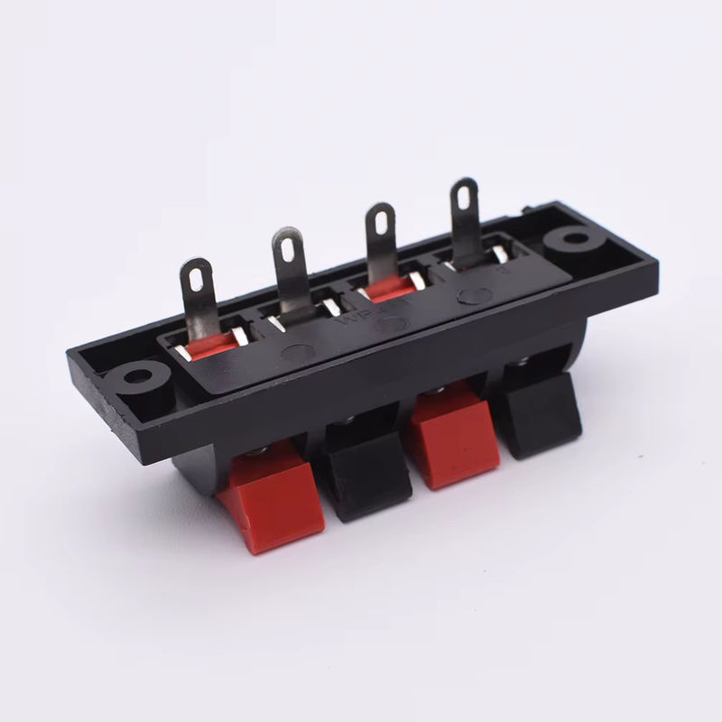 FRHY 10 Stück Federbelastete Push-In-Anschlussklemmen aus Kunststoff für Audio-Lautsprecher, Steckbretter und Verstärker mit 2 oder 4 Positionen - Bild 5