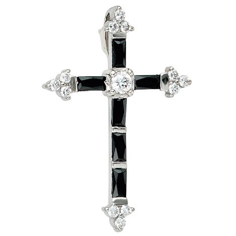 Colfem Anhänger Kreuz, 925 Silber, Zirkonia, Unisex - Bild 1