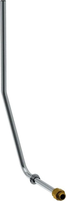 Delabie Unterputz-Spülrohr für Urinal mit flexiblem Anschlussschlauch G1/2 in Silber - Bild 1