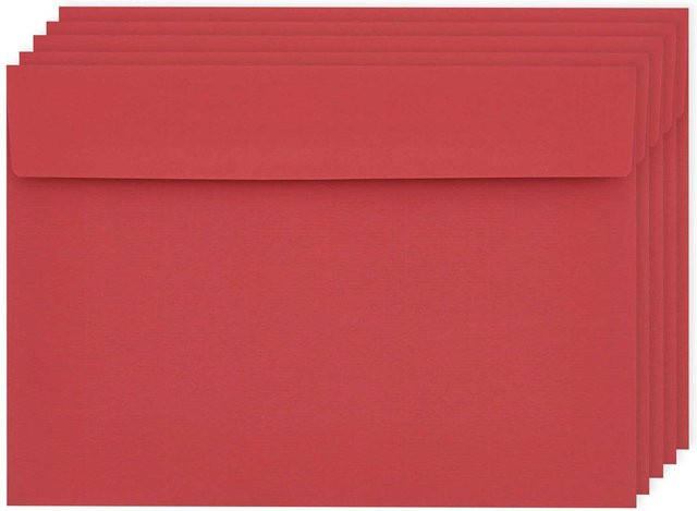 Rico Design Paper Poetry Luxury Umschläge C5 Rot - Bild 1
