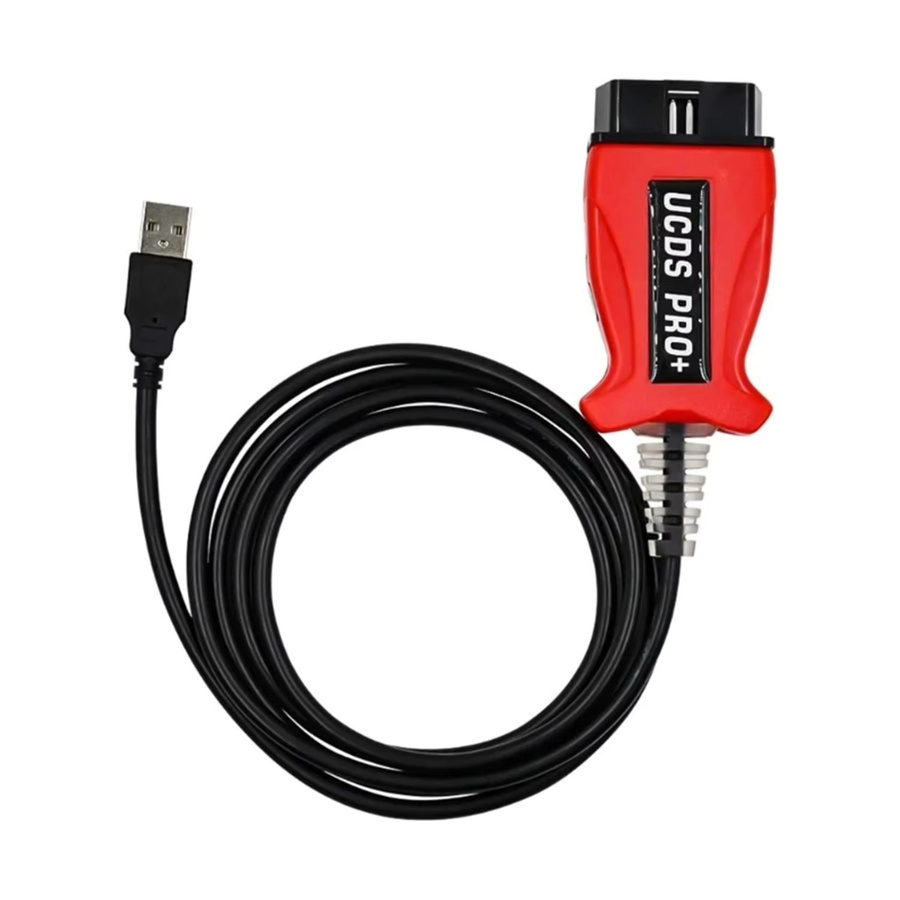 UCDS Pro+ Auto-OBD2-Scannerkabel-Adapter für Ford mit 35 Token Software Version 1.27.001 in Rot - Bild 3