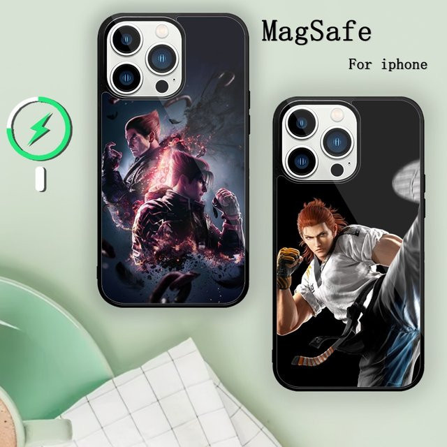 Tekken 8 Handyhülle mit Magnetfunktion für iPhone 11 12 13 14 15 Pro Max XS XR Plus Multicolor - Bild 1