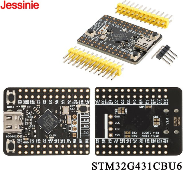 STMicroelectronics STM32G431CBU6 ARM Cortex-M4 STM32G4 Core Board Mini-Entwicklungsmodul in Schwarz - Bild 1