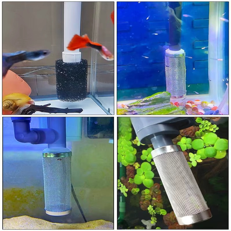 ZRDR Edelstahl Einlass Schutzhülle für Aquarium und Gartenbewässerung in Silber, 12mm und 16mm - Bild 4
