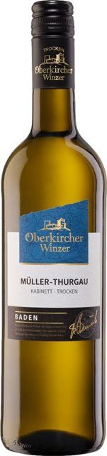 Oberkircher Winzer Müller Thurgau Kabinett Weißwein, Baden, trocken, 2024, 0,75 l - Bild 1