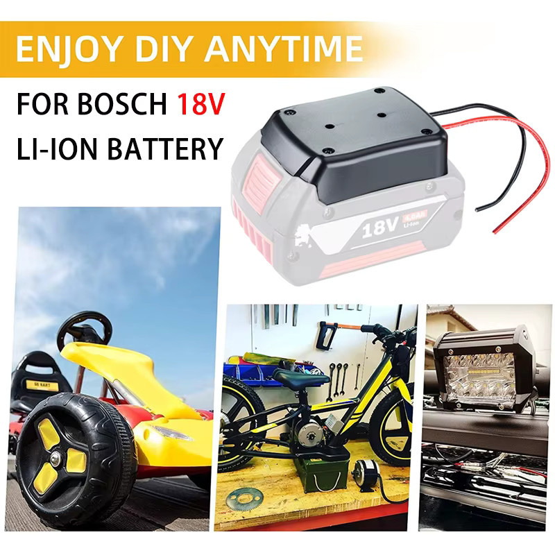 Bosch Batterieadapter für 18 V Li-Ionen-Akkus mit 14 AWG-Drähten für BAT609 und BAT618G - Bild 2
